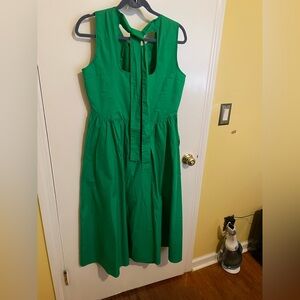 Karl Lagerfeld Vibrant Green Midi Dress